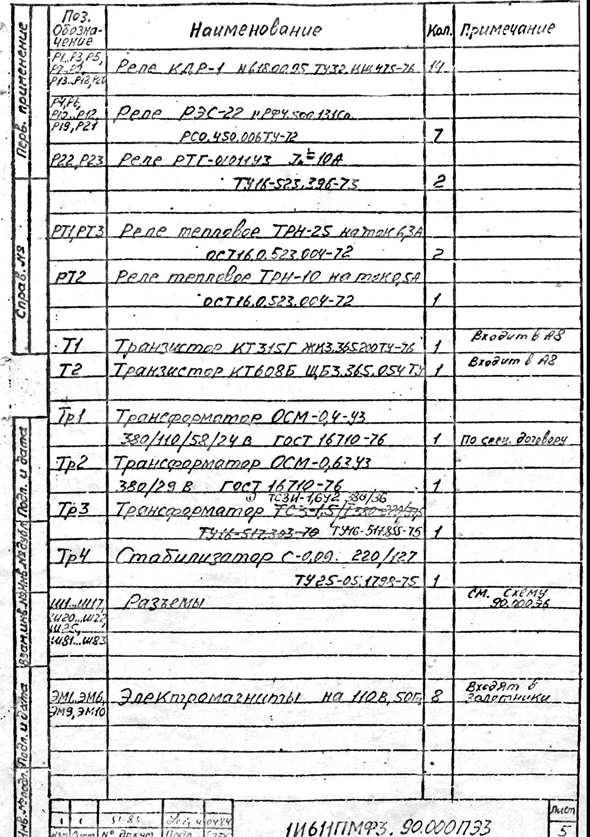 Перелік елементів токарного верстата 1І611ПМФ3 Перелік елементів токарного верстата 1І611ПМФ3